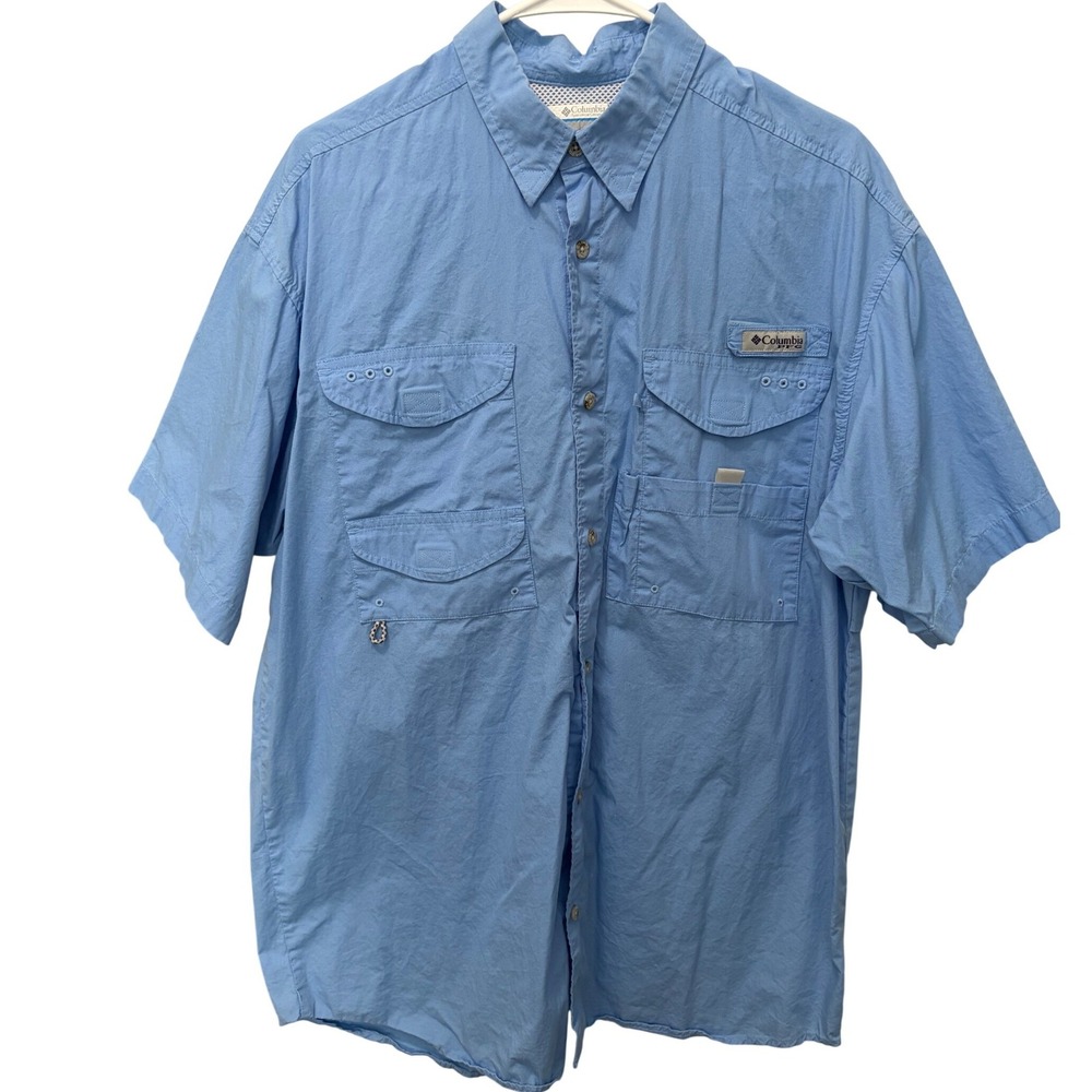 Columbia Professional Fishing Gear PFG Short-Sleeved Utility Shirt Men's Size M